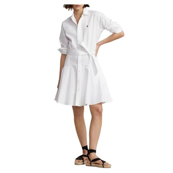 POLO RALPH LAUREN Sz 6 White Pleated Skirt Polo Dress Cotton NWT - Picture 11 of 11